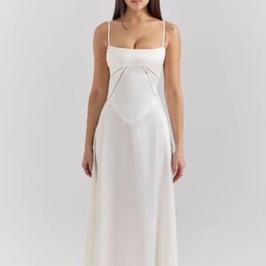 Chic Strapless White Dress